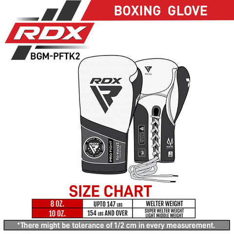 RDX Tri-Korta 2 Mark Pro Fight Boxing Gloves - Barbell Flex