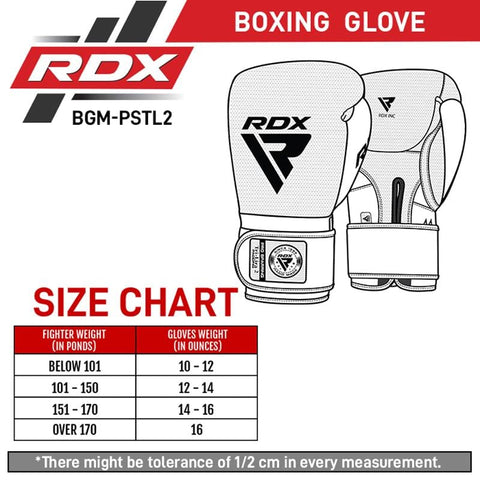 RDX Tri Lira 2 Mark Pro Sparring Boxing Gloves Hook and Loop - Barbell Flex