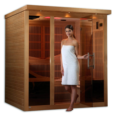 Golden Design GDI-6996-01 6 Person Near Zero EMF Far Infrared Sauna - Barbell Flex