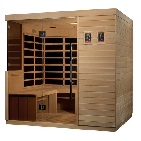 Golden Design La Sagrada 6 Person Ultra Low EMF FAR Infrared Sauna - Barbell Flex