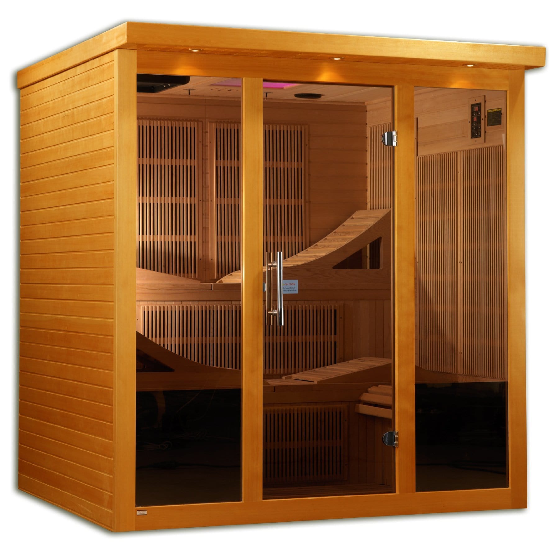 Golden Designs 6-Person Near Zero EMF Far Infrared Sauna - Barbell Flex