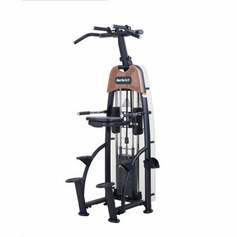 SportsArt N911 Status Assisted Chin-Up & Tricep Dip Machine – Barbell Flex