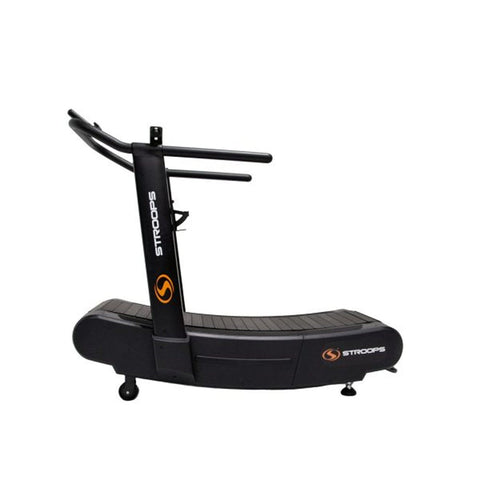 Stroops Movable Self-Propelled Motorless Curved Surface Treadmill – Barbell Flex