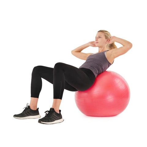 Sunny Health & Fitness Anti-Burst Gym Ball w/ Pump - 55cm - 75cm - Barbell Flex