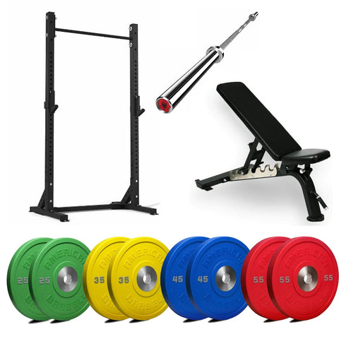 American Barbell Weightlifting Equipment Package - Barbell Flex