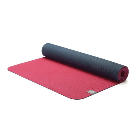 Merrithew Eco Maroon and Charcoal Decomposable Yoga Mat - Barbell Flex