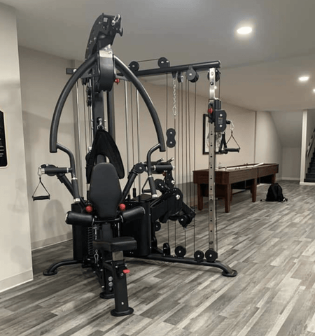 Muscle D 2-Stack Corner Multi-Station Home Gym - Barbell Flex