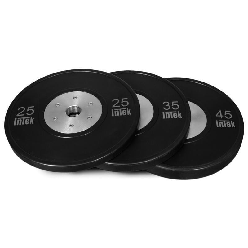 Intek Strength Bravo-Series Rubber Bumper Plate Singles and Sets - Barbell Flex