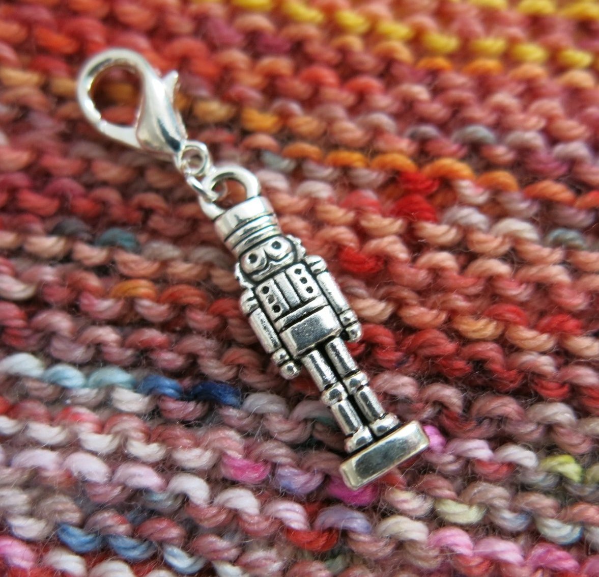 nutcracker charm for bracelets, zippers and crochet projects