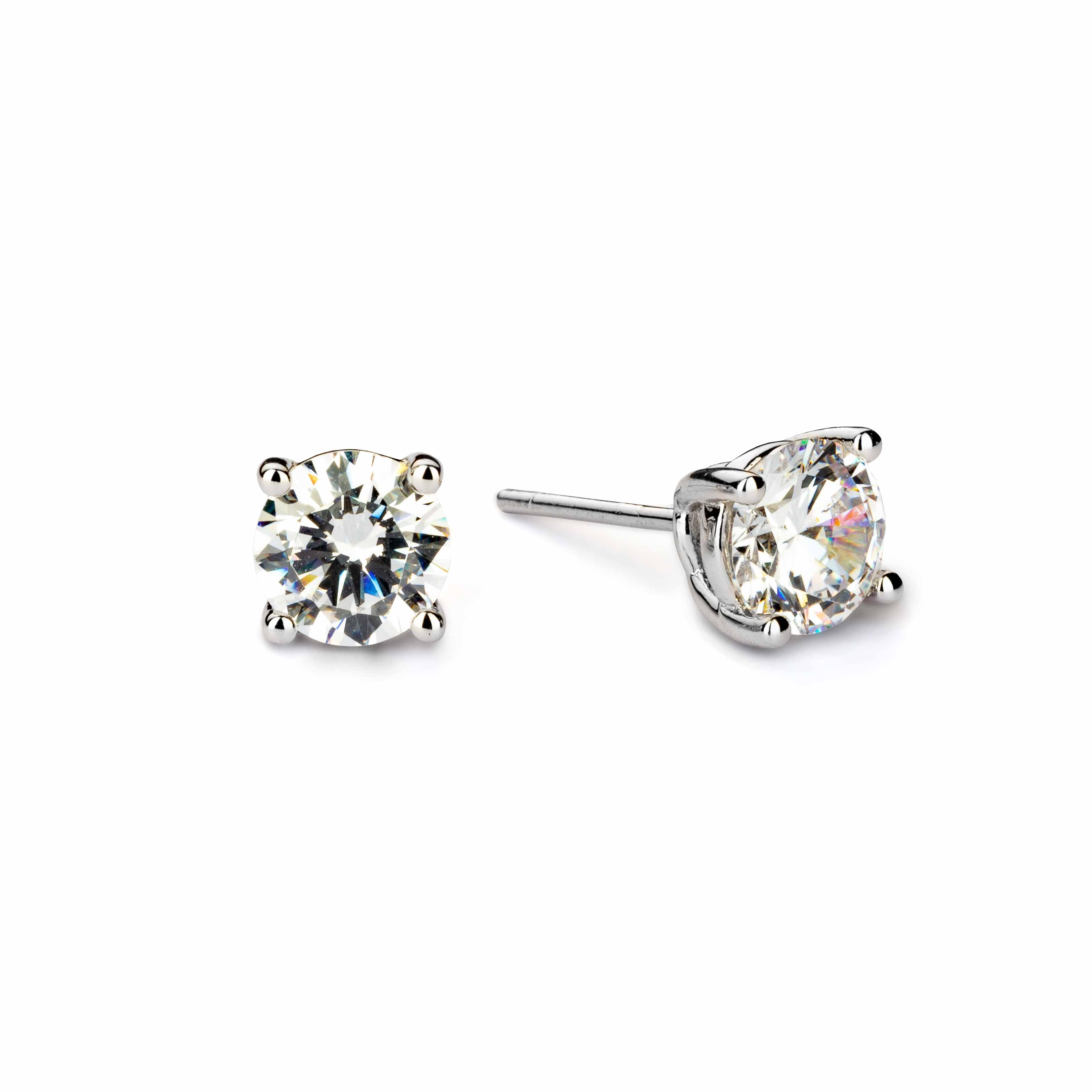 Image of April Birthstone Earrings - Crystal/Diamond