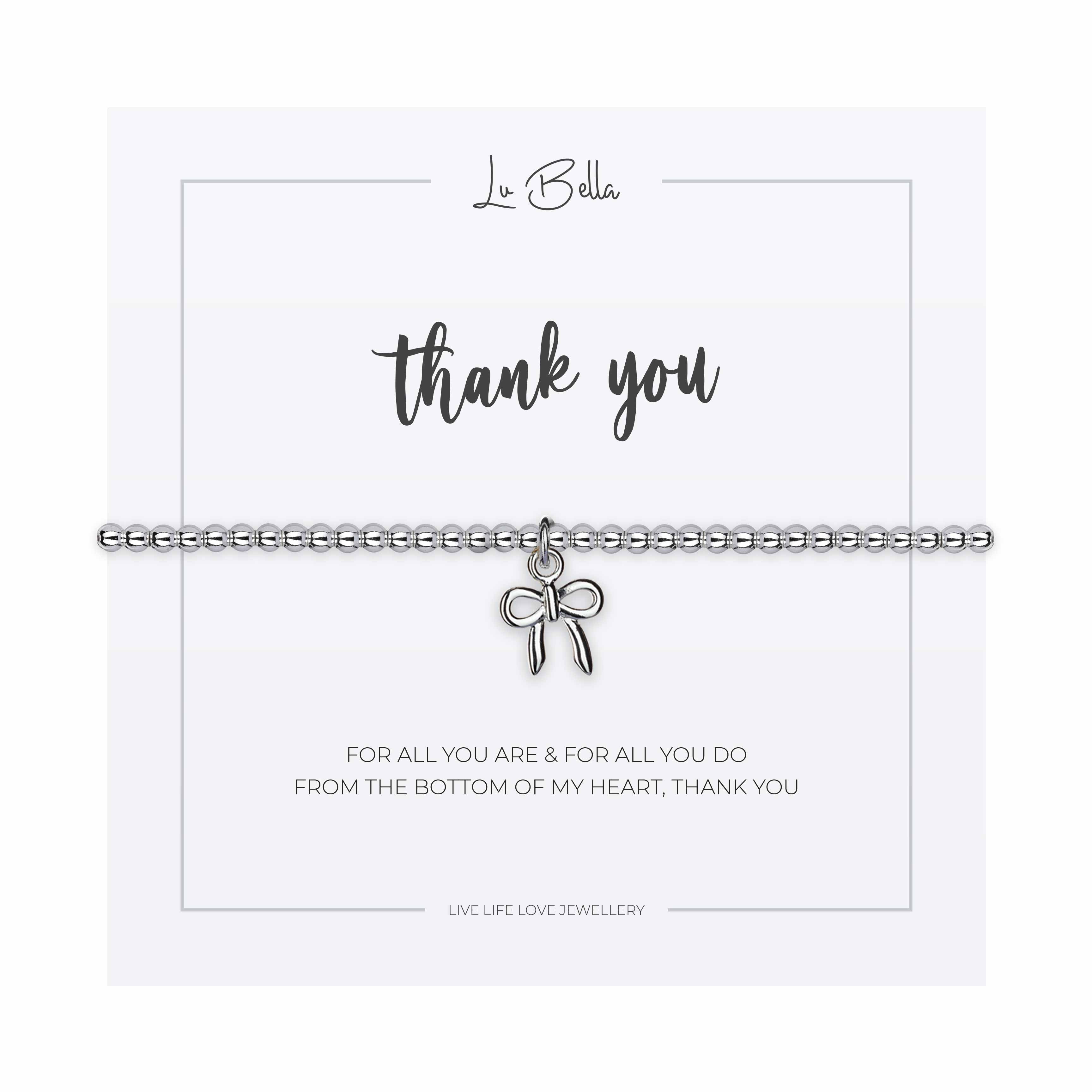 Thank You Sentiments Friendship Bracelet