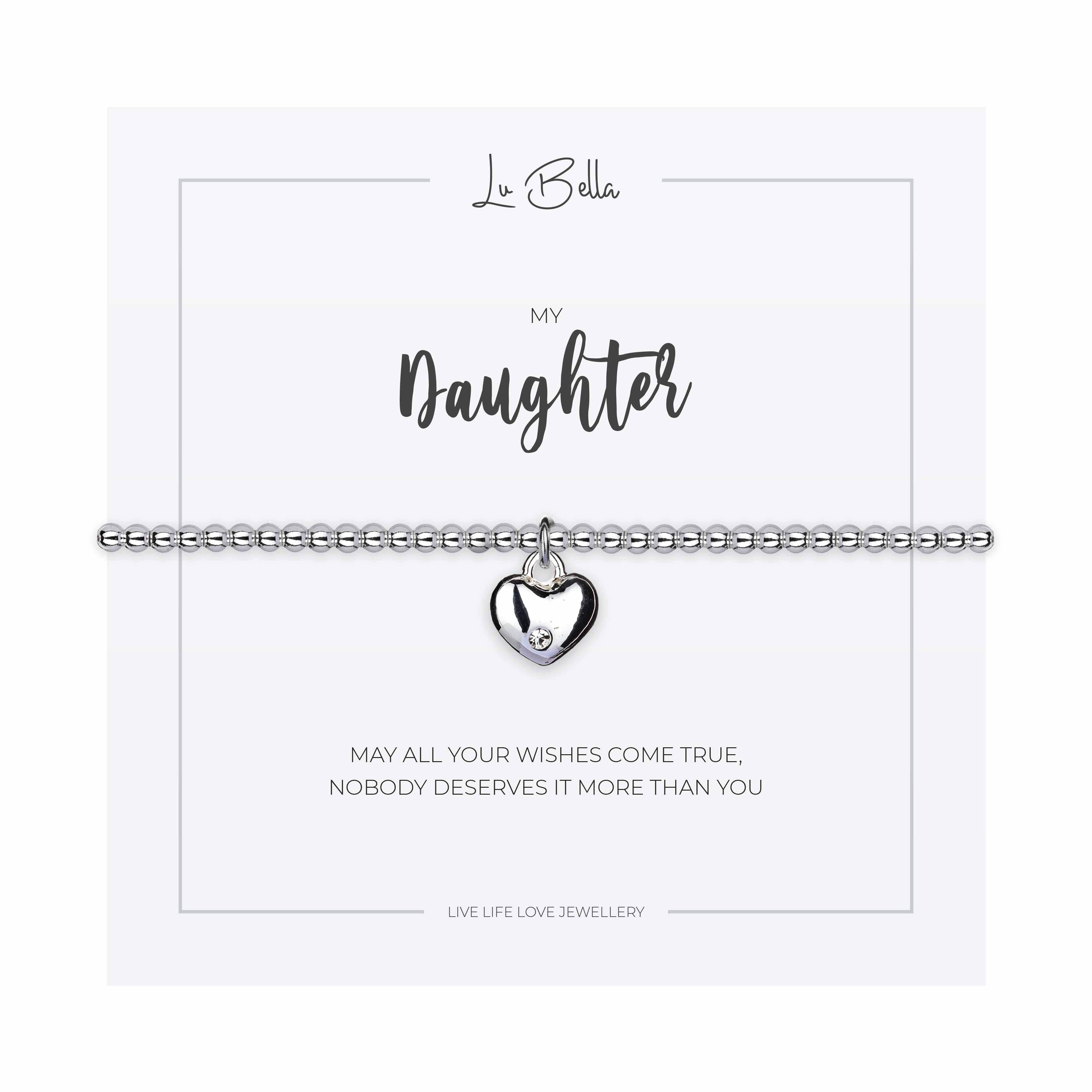 Image of My Daughter Sentiments Friendship Bracelet