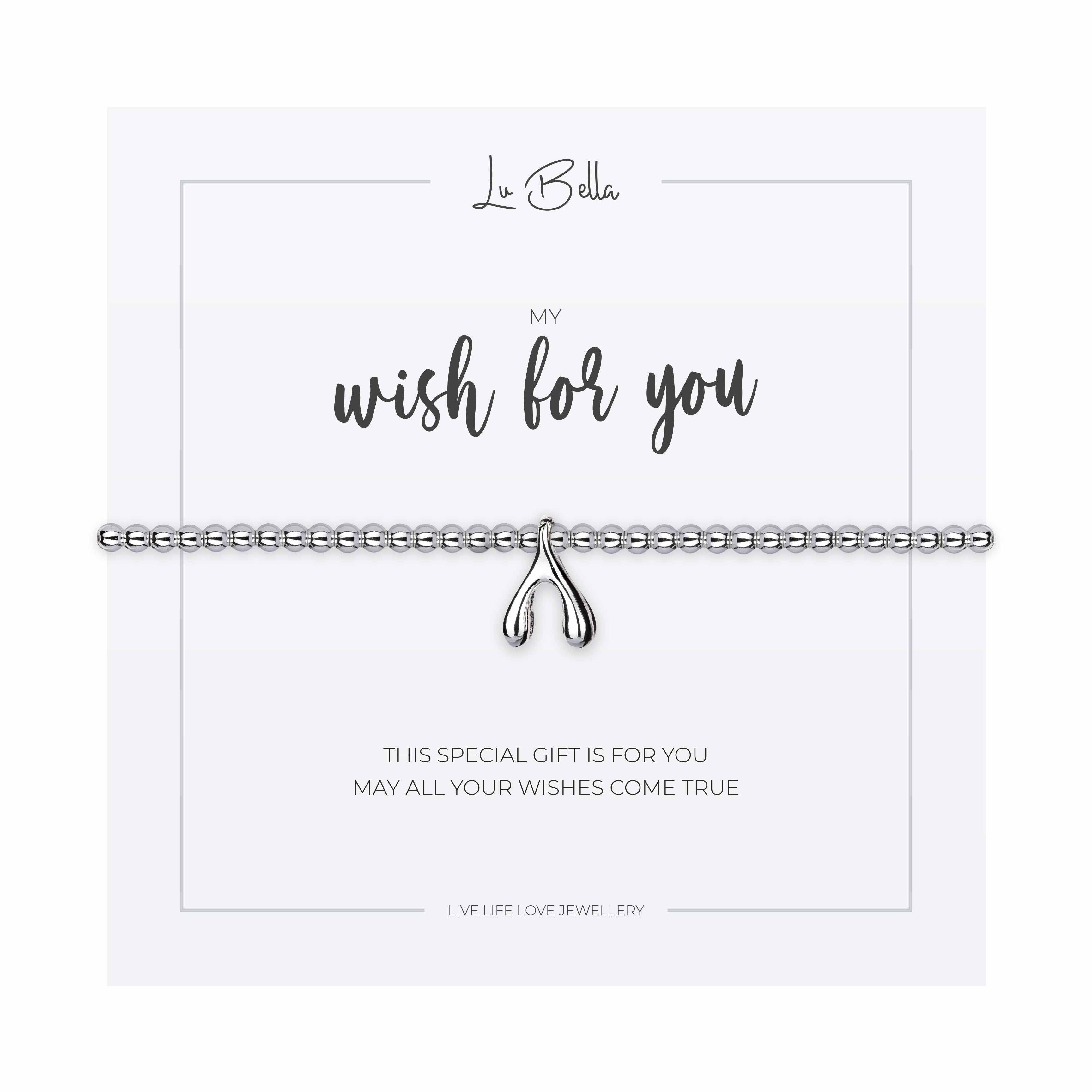 Image of My Wish For You Sentiments Friendship Bracelet