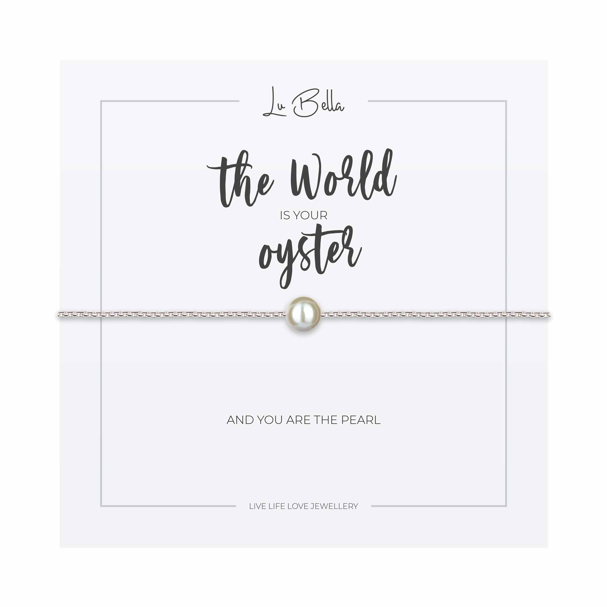 The World Is Your Oyster Travel Sentiments Friendship Bracelet - Lu Bella product image