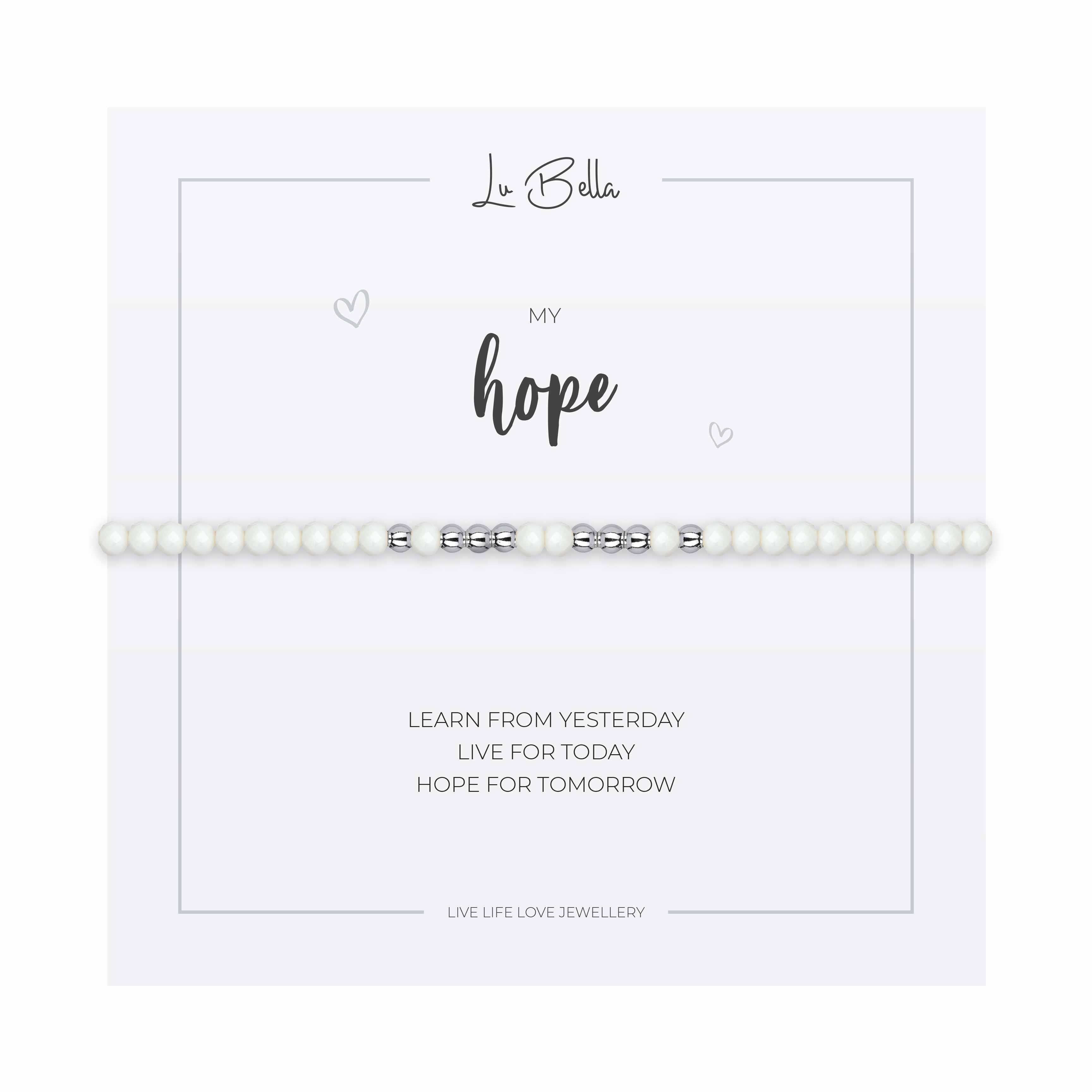 Image of My Hope Sentiments Friendship Bracelet