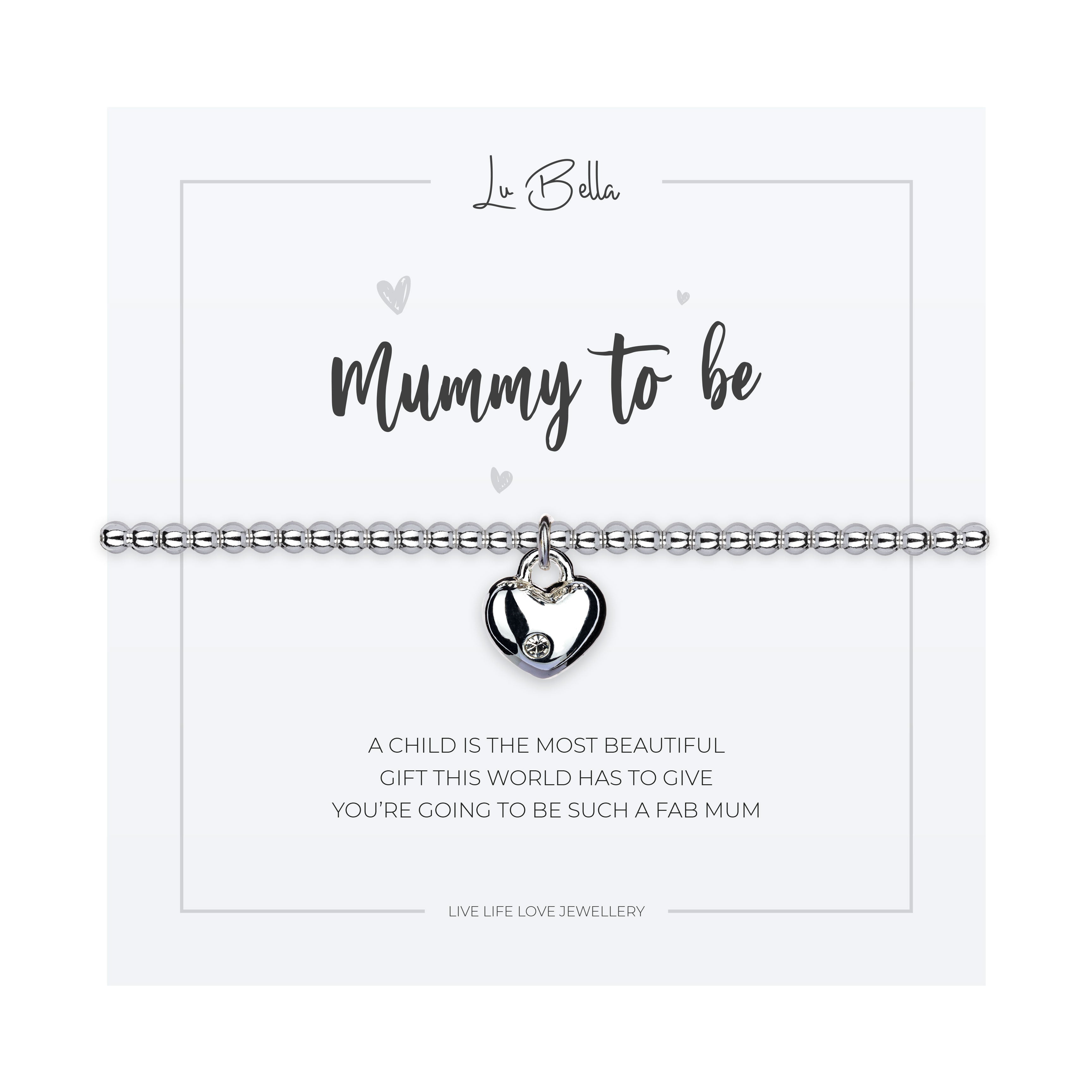 Mummy To Be Sentiments Pregnancy Bracelet - Lu Bella product image