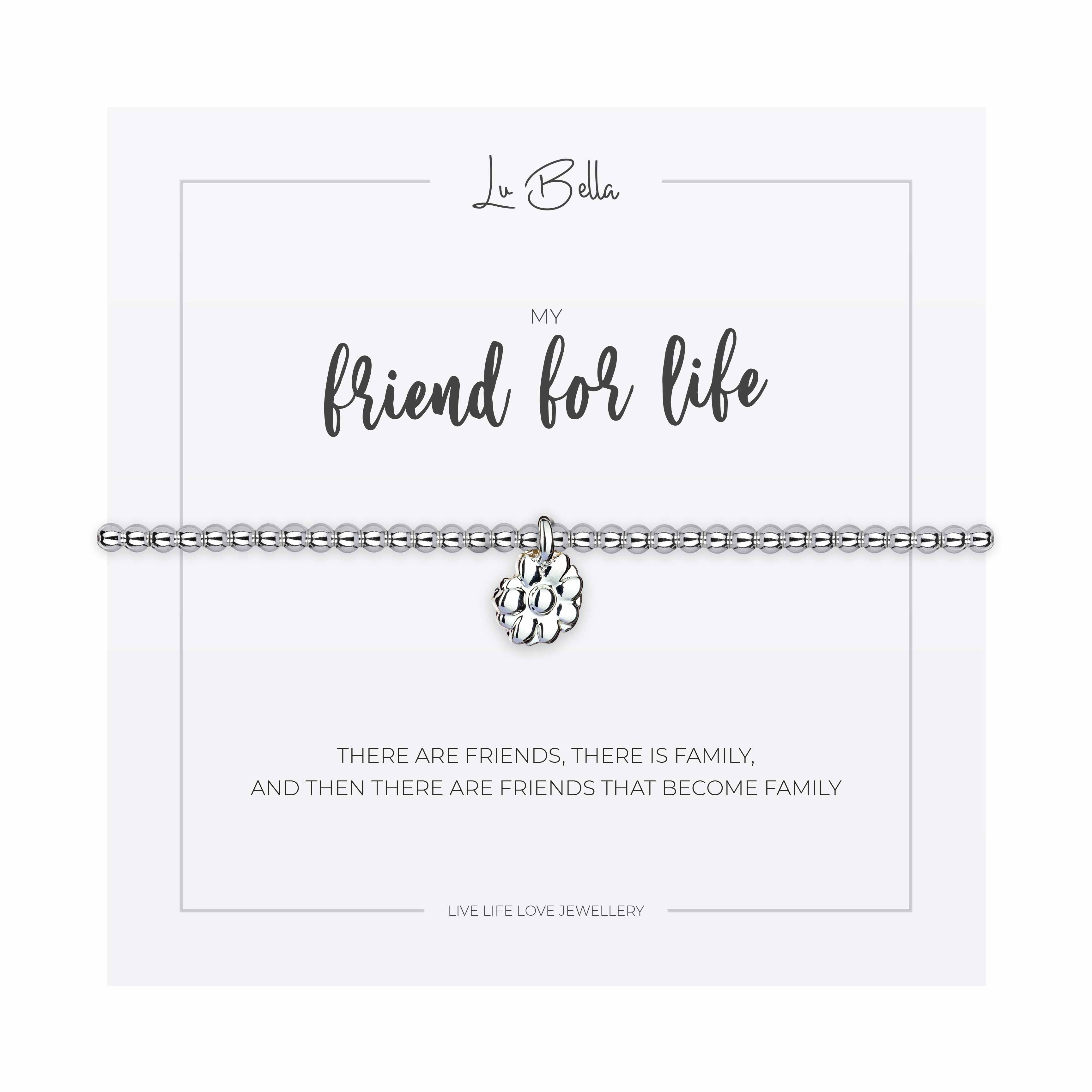 My Friend For Life Sentiments Friendship Bracelet - Lu Bella product image