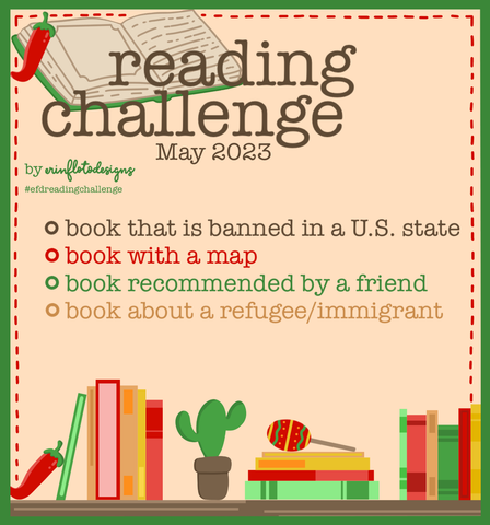 Reading Challenge criteria also stated in blog post.