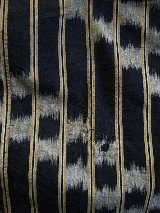 Sri | A Finely Sashiko Stitched Furoshiki: Kasuri Cotton and ...
