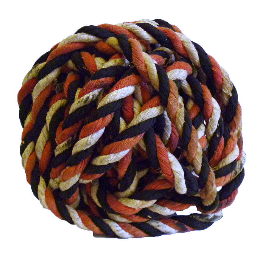 Sri  A Ball of Decorative Rope: Cotton Covered Bast Fiber Twine