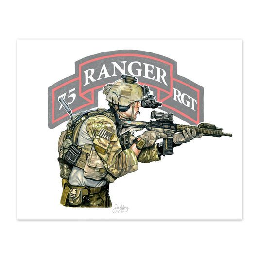 Merchize 75th Ranger Regiment - Army Rangers Special Edition, 4th of July Hawaiian Shirt L