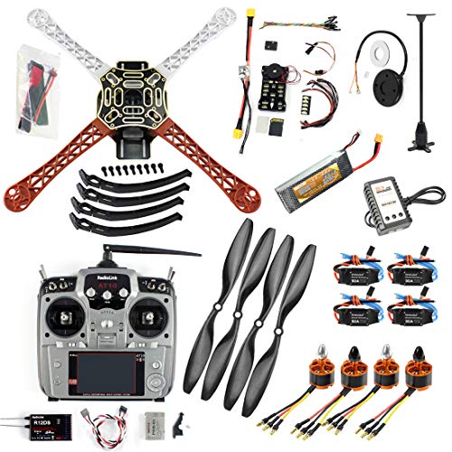 QWinOut F450 APM2.8 6M GPS DIY RC Drone Kit 450mm Frame RC Quadcopter  4-Axle UFO Unassembly Kit for Beginners (Full Set)