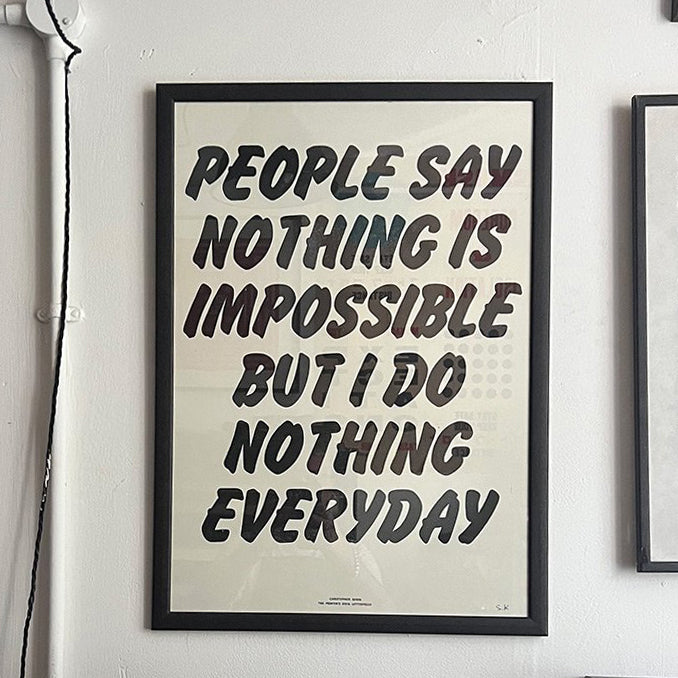 NOTHING IS IMPOSSIBLE/ Poster