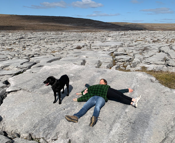 tired dog walkers