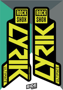 2019 rockshox lyrik decals