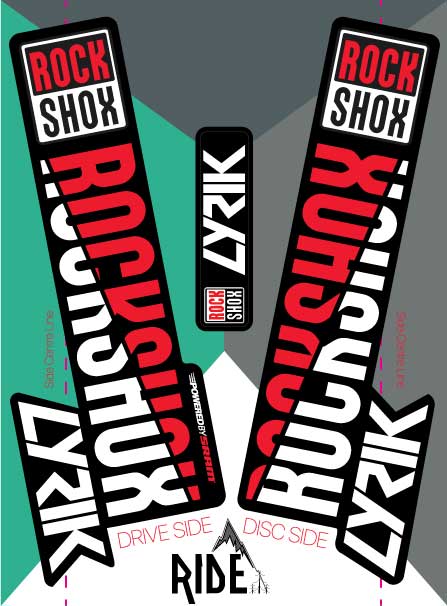 rockshox lyrik stickers