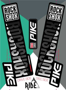 rockshox pike fork decals