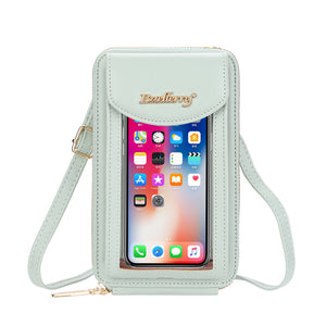 ✨Christmas Gift !✨Transparent Touch Screen Zipper Bag Phone CROSSBODY BAG
