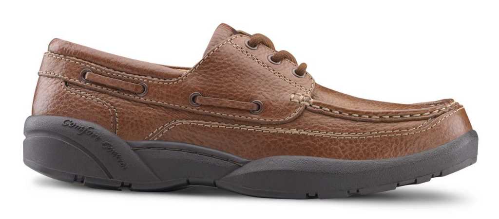 dr comfort mens chestnut patrick shoe right side view 1024 x 451
