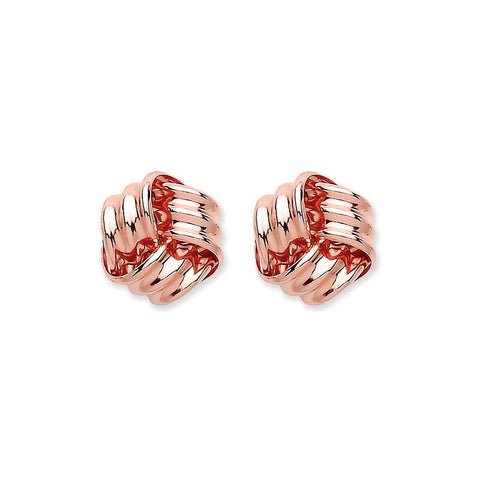 rose gold knot earring