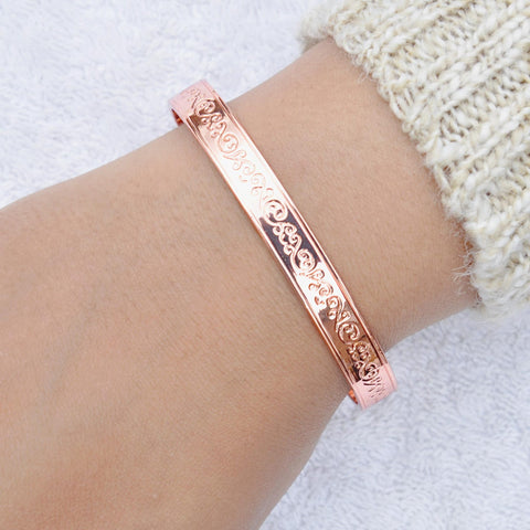 copper bangle with magnets