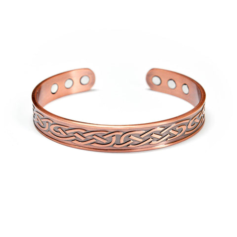 1pc Copper Magnetic Bracelets For Women Copper Magnetic Rings For Women  Flower Style Solid Copper Brazaletes