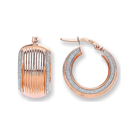 chunky rose gold hoops
