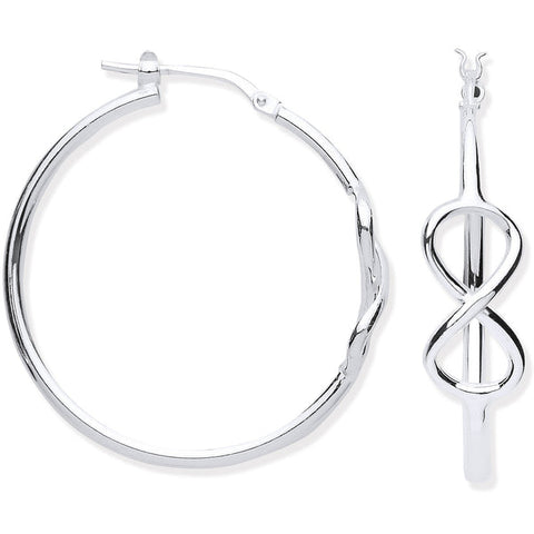 large silver hoop earrings