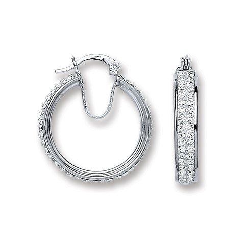 sterling silver small hoop earrings