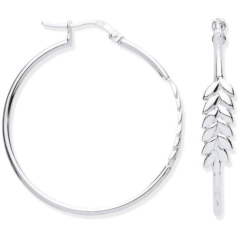 style large silver hoops