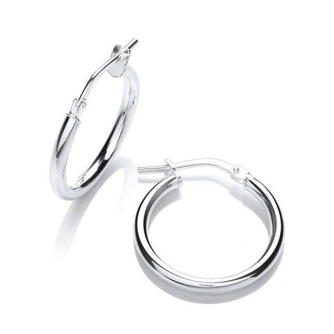 silver hoops small