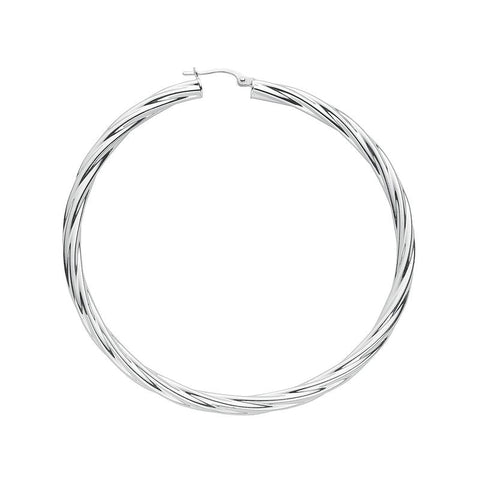 large silver hoop earrings