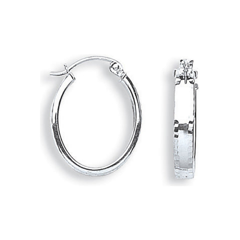 white gold hoop earrings