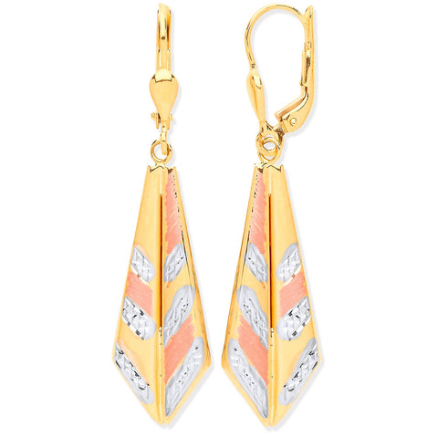 gold drop earrings