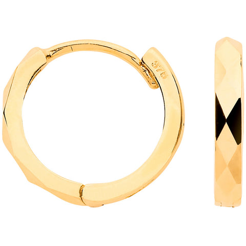 gold huggie hoop earrings