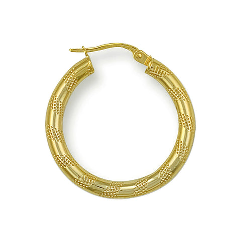medium hoop earrings gold