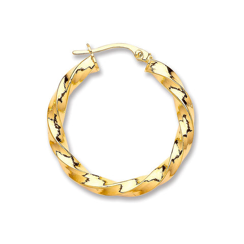 twisted gold hoops