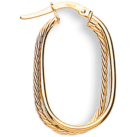 textured gold hoop earrings