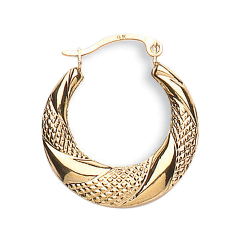 gold oval hoops