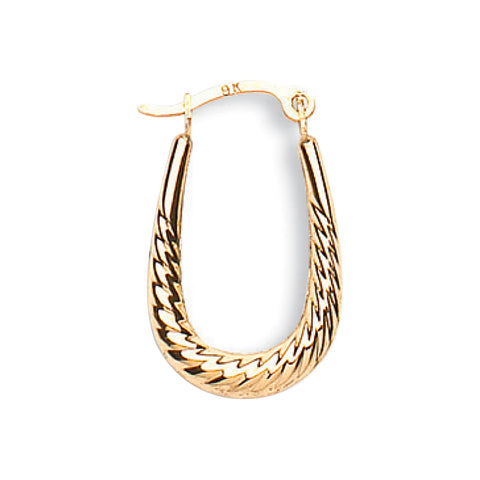 gold creole hoop earrings